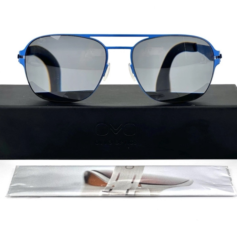 OVVO OPTICS 3691 col. 7455 Blue Aviator Matte Sunglasses Frames Only 56-18-140